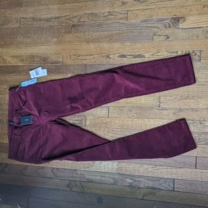 Edyson Stich Fix Burgundy Corduroy Skinny Jeans Size 30L